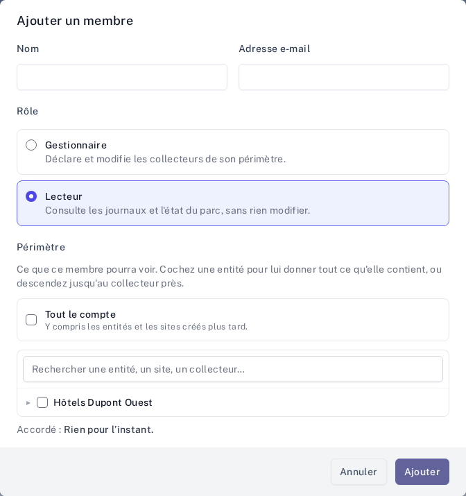 Ajouter un membre